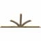 Ekena Millwork Richland Rough Sawn Timber Gable Bracket, Douglas Fir, 84"W x 38"H x 2"D x 4"F, 11/12 Pitch GBW084X38X0204RIC00RDF - alternate 4